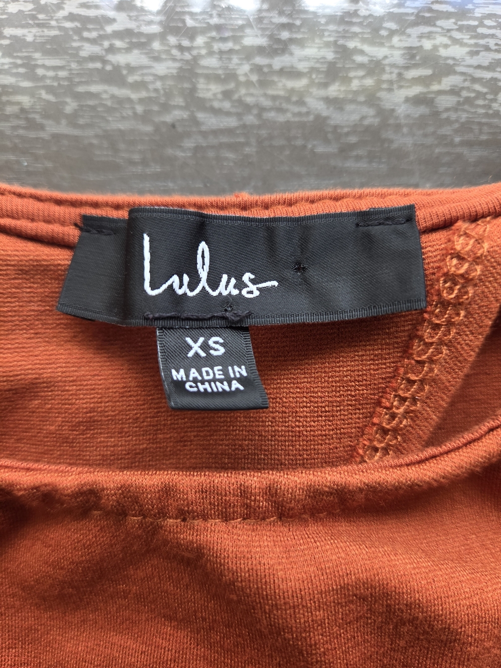 Lulu's Rust Orange Cropped Tank - Picture 5 of 5